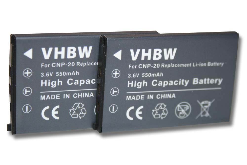 vhbw kompatibel mit Casio Exilim V) Kamera-Akku (3,6 EX-Z6, 550 EX-Z18 Li-Ion mAh EX-Z15