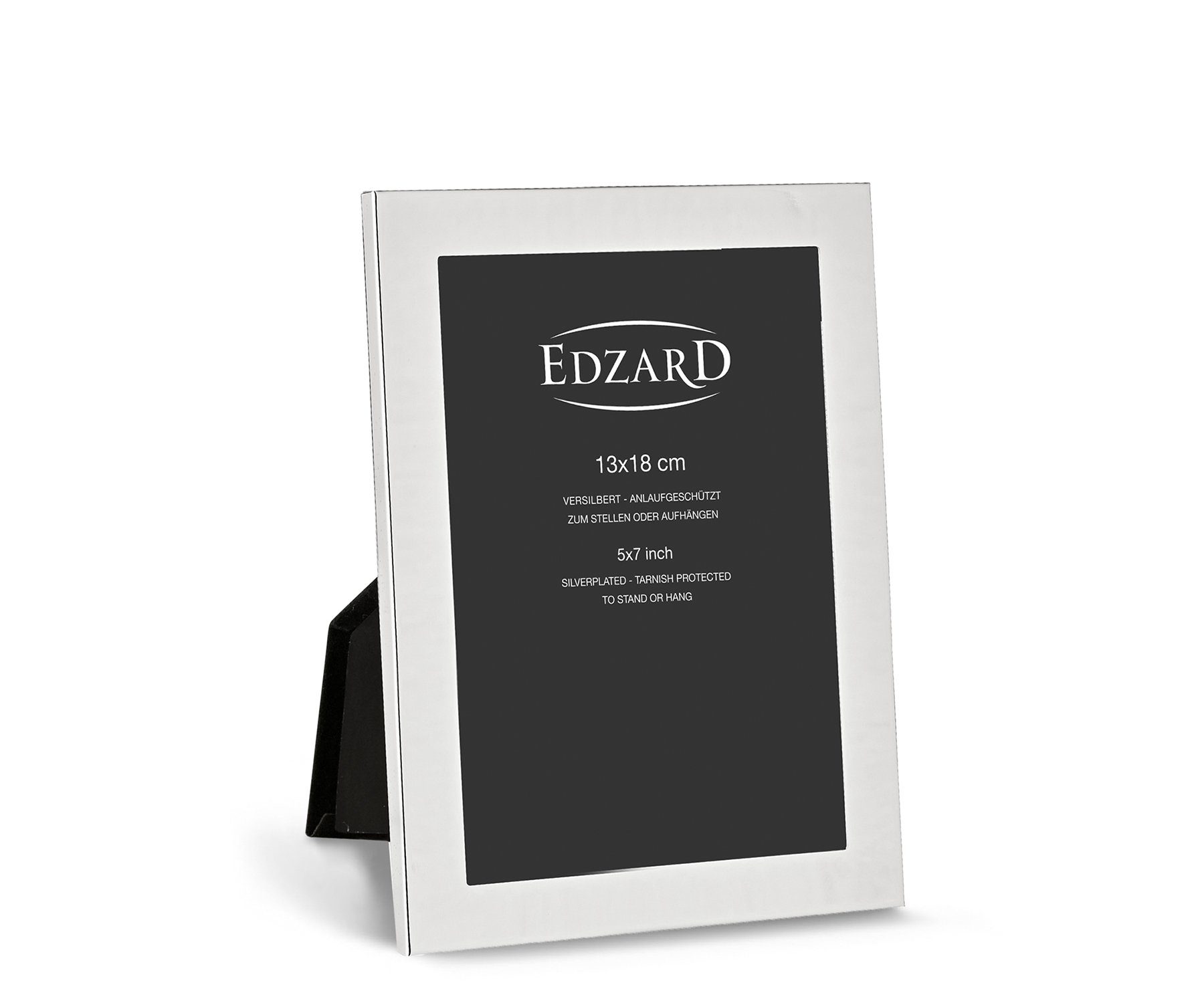 EDZARD Bilderrahmen Prato, versilbert und anlaufgeschützt, für 13x18 cm Foto