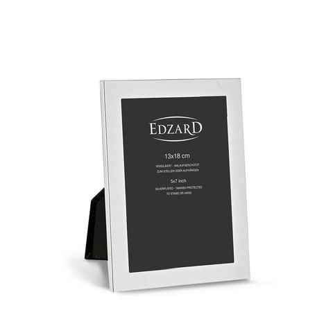 EDZARD Bilderrahmen Prato, versilbert und anlaufgeschützt, für 13x18 cm Foto