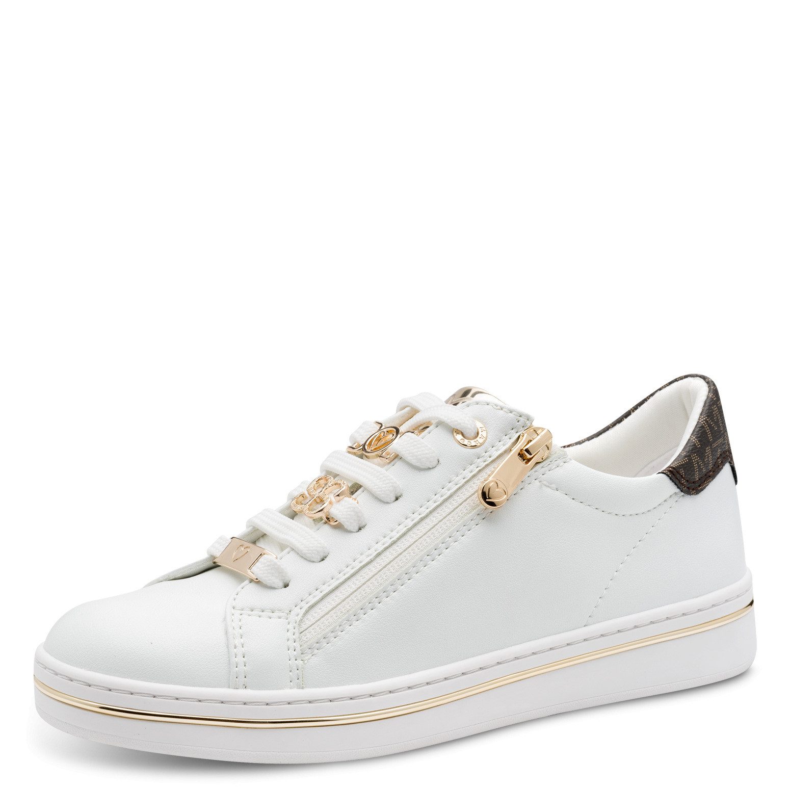 MARCO TOZZI Plateausneaker, Freizeitschuh, Halbschuh, Schnürschuh mit Logoschriftzug