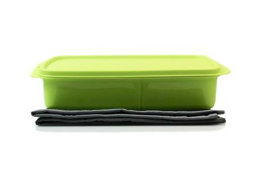 TUPPERWARE Back-Set Lunchbox 1 L limette mit Trennwand + GLASTUCH