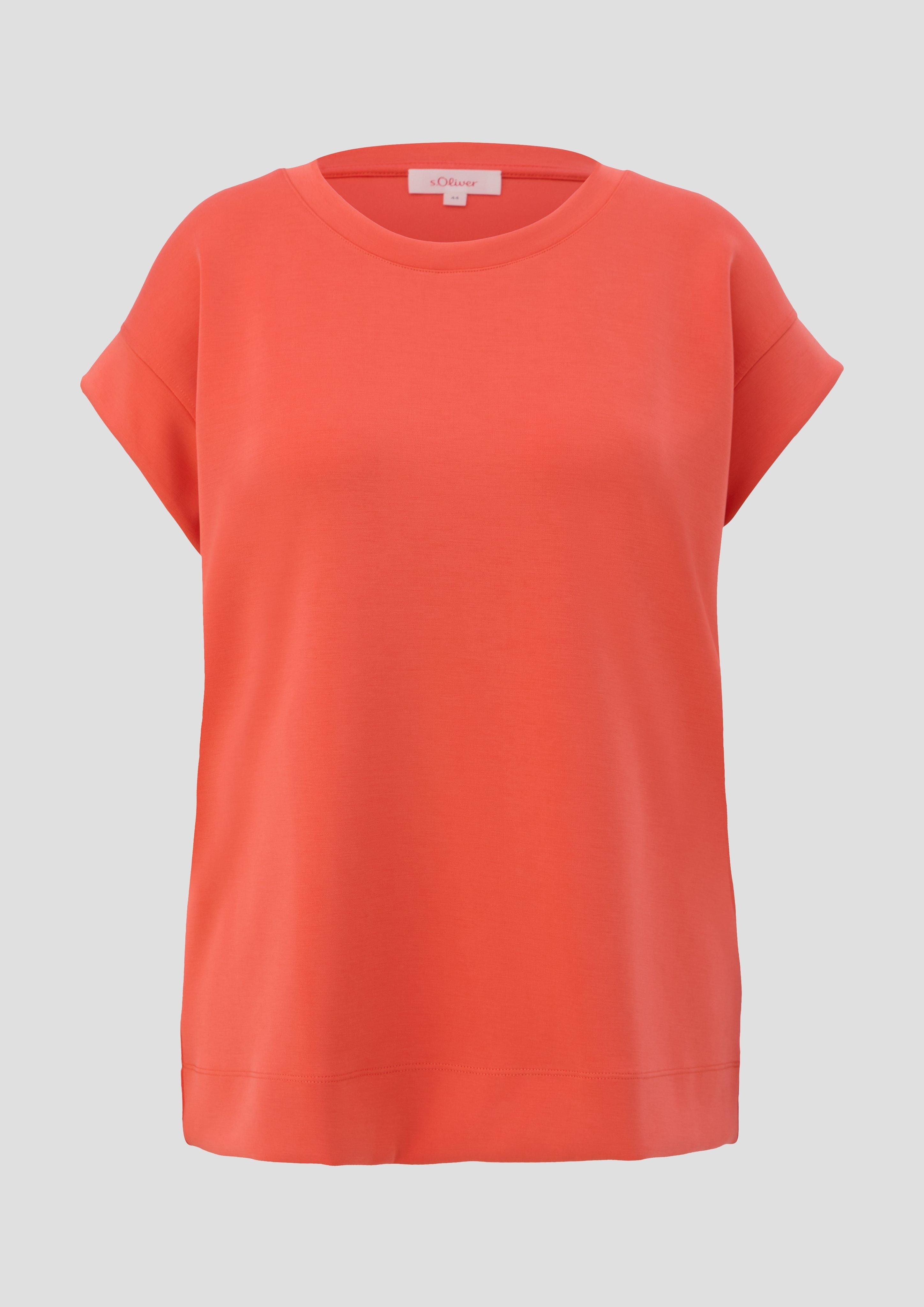 s.Oliver Sweatshirt T-Shirt aus Scuba günstig online kaufen