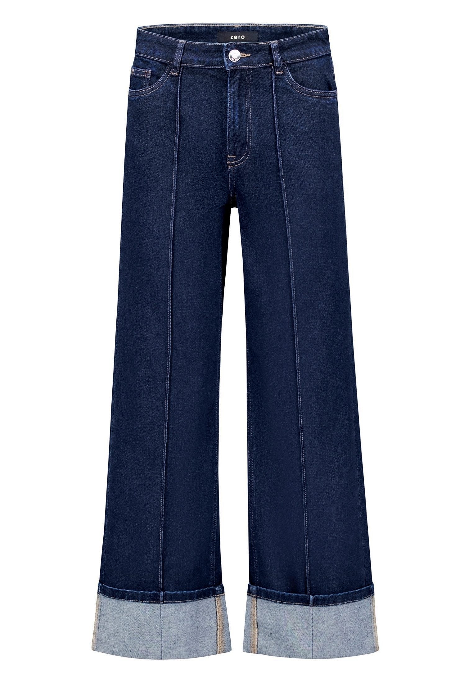 Zero Weite Jeans Damen Look-Jeans mit Biesen Style Witney – Bild 5 von 5