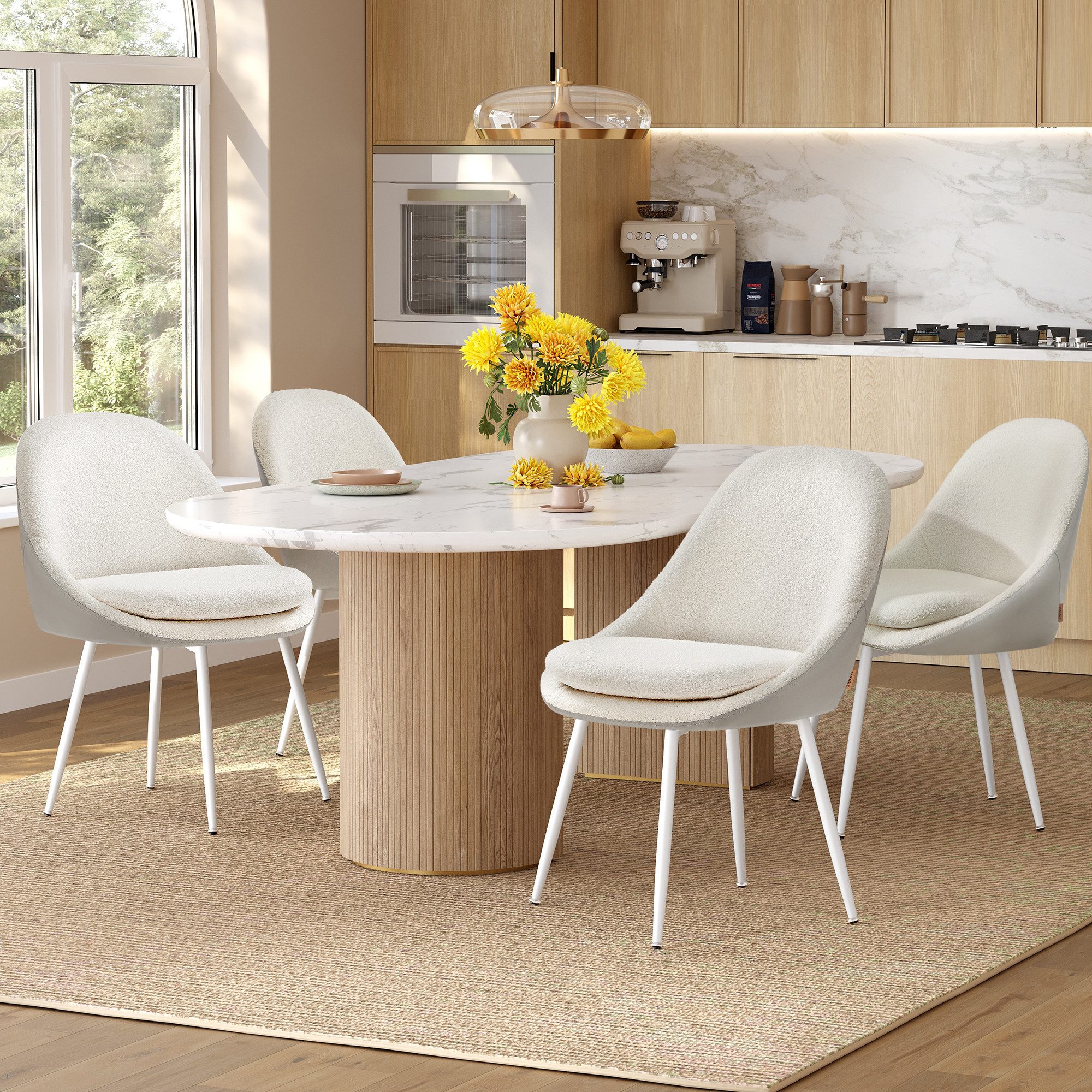 VASAGLE Esszimmerstuhl 2er Set/ 4er Set/ 6er SetKüchenstuhl-61 x 56 x 81,5 günstig online kaufen