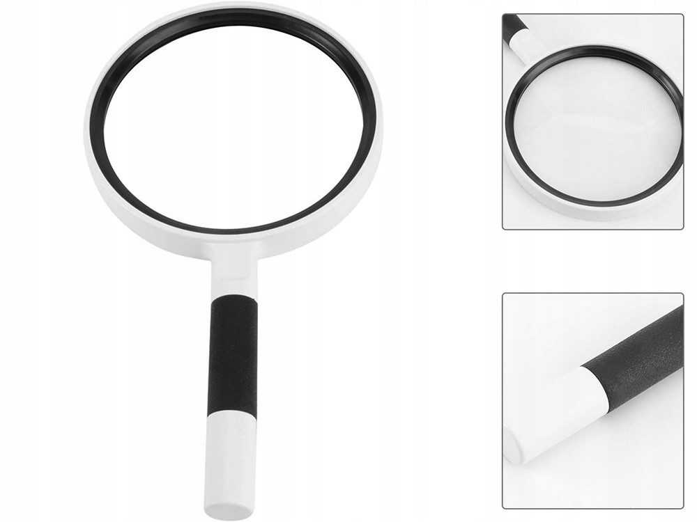 VERK GROUP Handlupe Lupe 3fach Vergrößerung 95mm Leselupe Handlupe Glaslinse, 1-tlg., 3-fache Vergrößerung, 95 mm Glaslinse – Bild 3 von 5