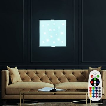 etc-shop Dekolicht, Leuchtmittel inklusive, Warmweiß, Farbwechsel, RGB LED 7 Watt Decken Wand Beleuchtung Gästezimmer Farbwechsel