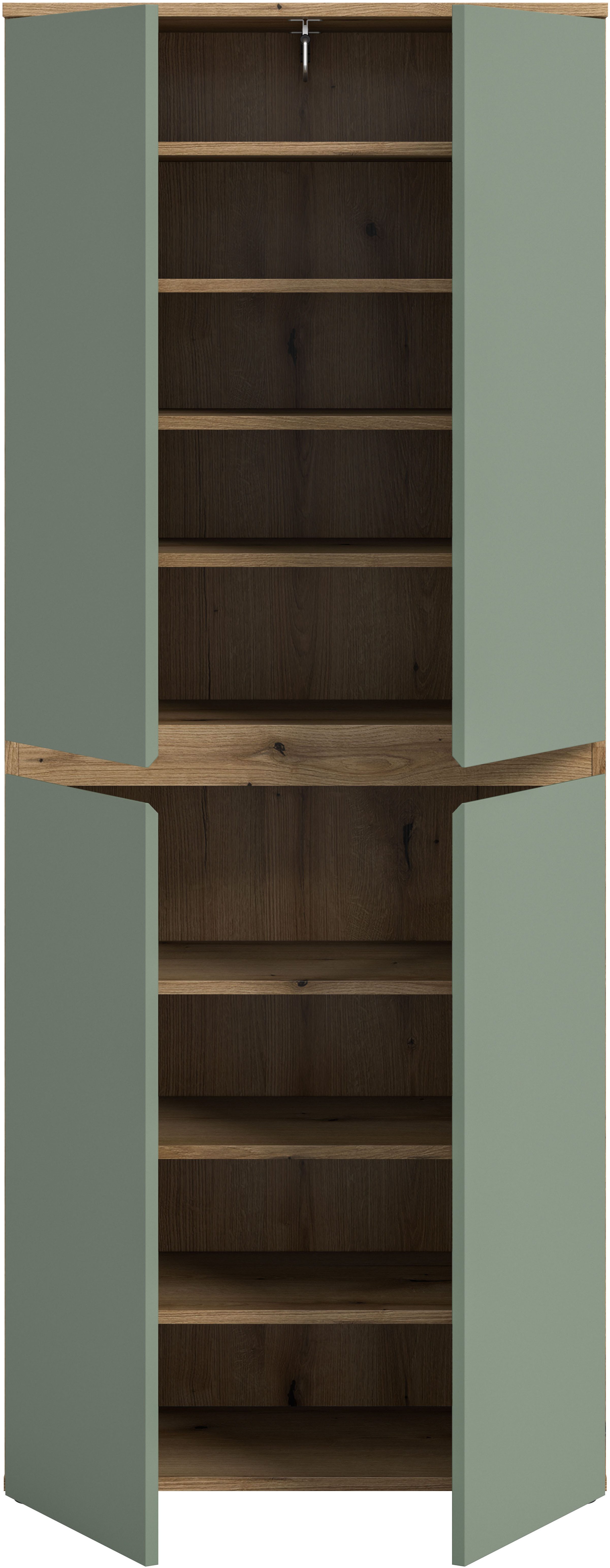 Home affaire Mehrzweckschrank CIPELA, 70x175 cm, viel Stauraum, variable Einlegeböden, Kleiderstange (1-St., in vielen verschiedenen Trendfarben verfügbar) Schu – Bild 4 von 5