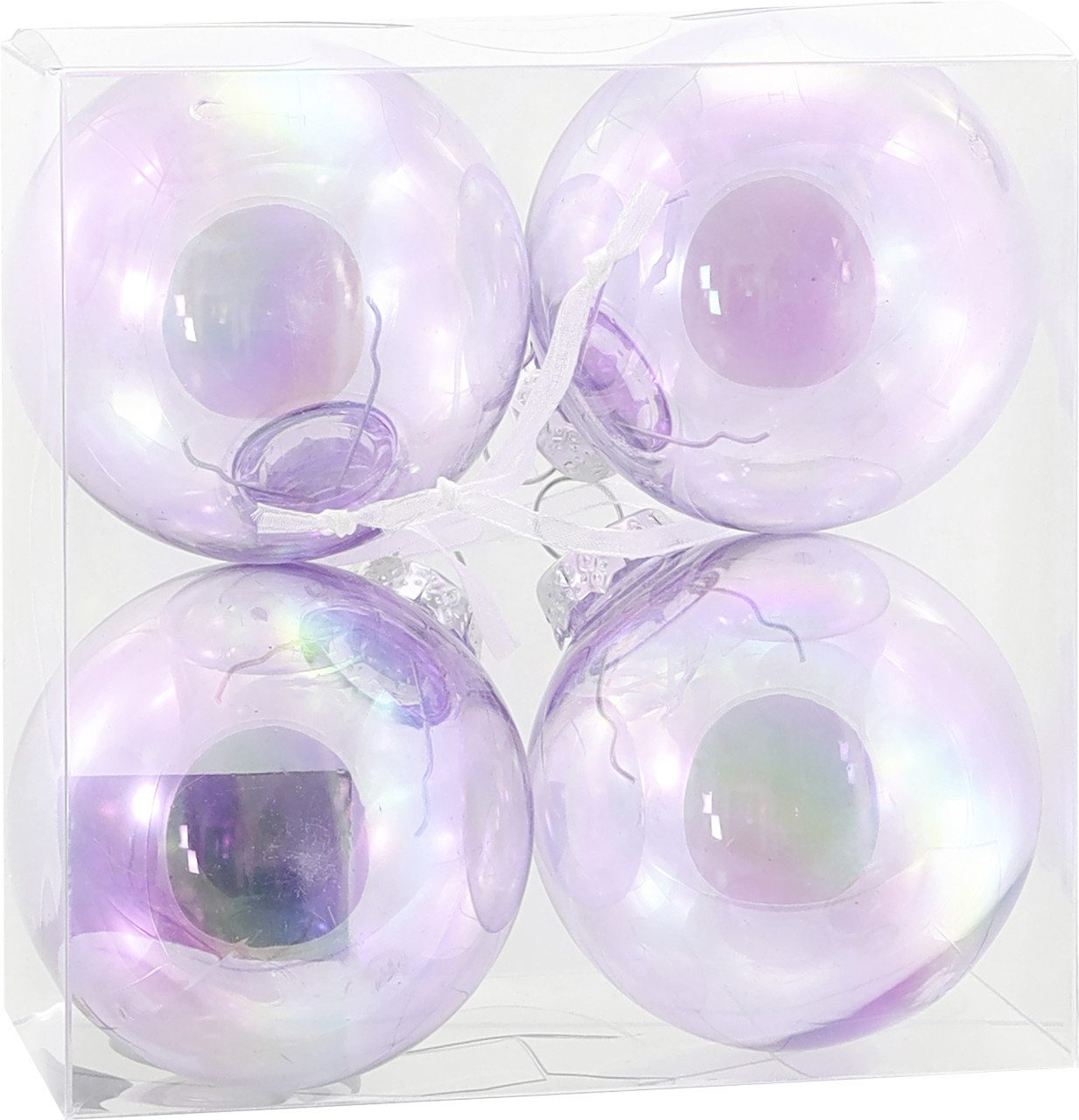 Rodermund Weihnachtsbaumkugel Weihnachtskugeln aus Acryl Ø 6 cm irisierend 4