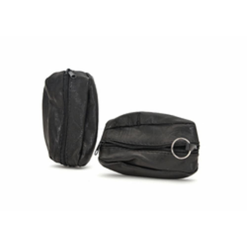 HundB Schlüsseltasche Schlüsseltasche Leder, schwarz, oval, 12 x7 cm (Stück günstig online kaufen