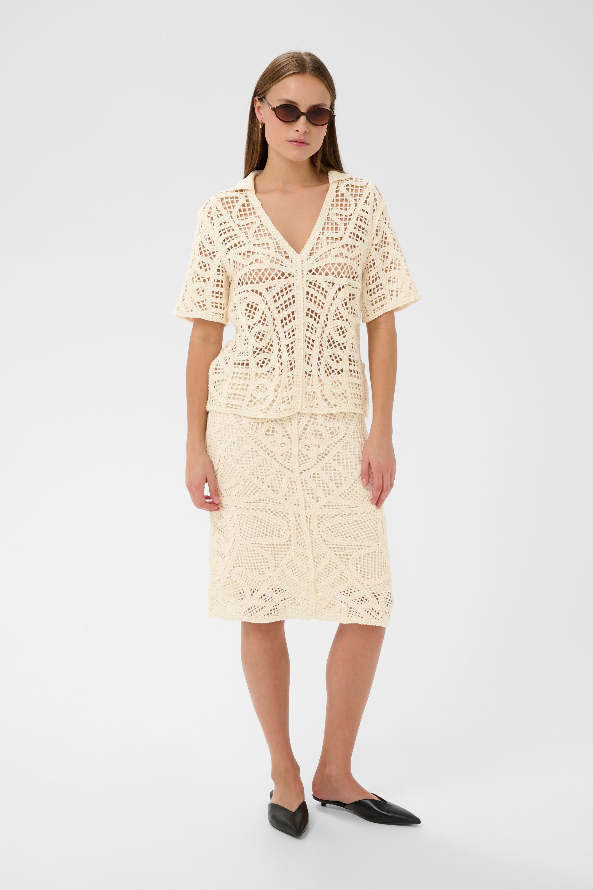 SOAKED IN LUXURY Kurzarmbluse Kurzarm-Bluse SLAnamy