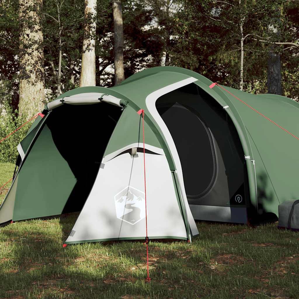 furnicato Faltzelt Campingzelt Tunnelzelt 205x120x96 cm Grün, (1 tlg), Wetterfestes Trekkingzelt mit E-Anschluss und integrierter Lüftung