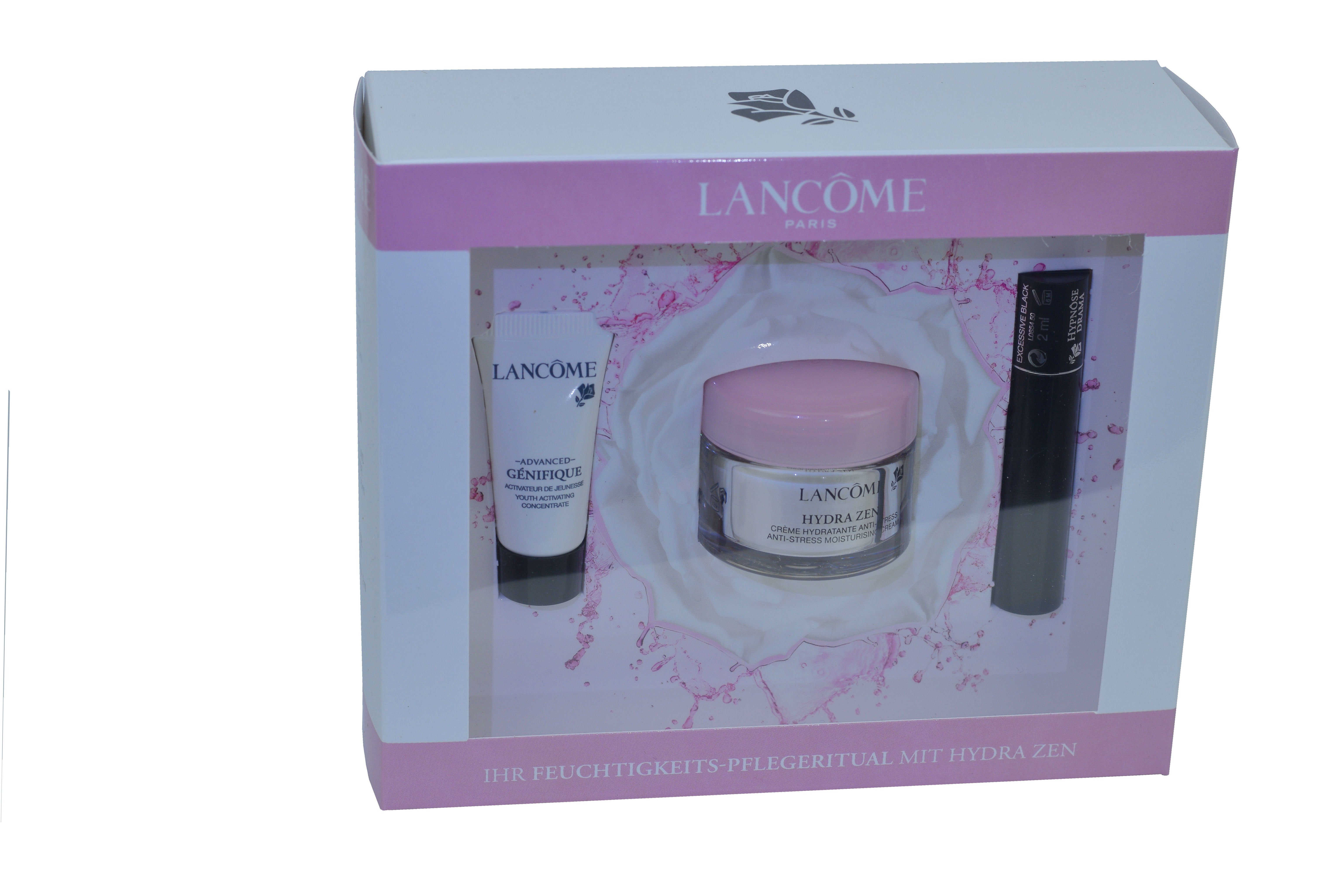 LANCOME Pflege-Geschenkbox Lancome Hydra Anti Genifique & 3-tlg., Pflege Set Set, Spar & Creme Mascara Stress Zen Volumen