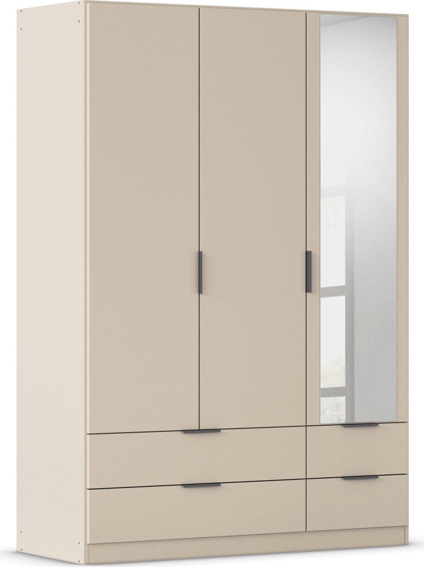 rauch Kleiderschrank Drehtürenschrank Schrank Garderobe Ankleide Schlafzimmer LAGOA (3 verschiedene Ausstattungen BASIC/CLASSIC/PREMIUM (inkl. SOFT-CLOSE) geräumige Schubladen, 3 Breiten, optional mit Aufsatz MADE IN GERMANY