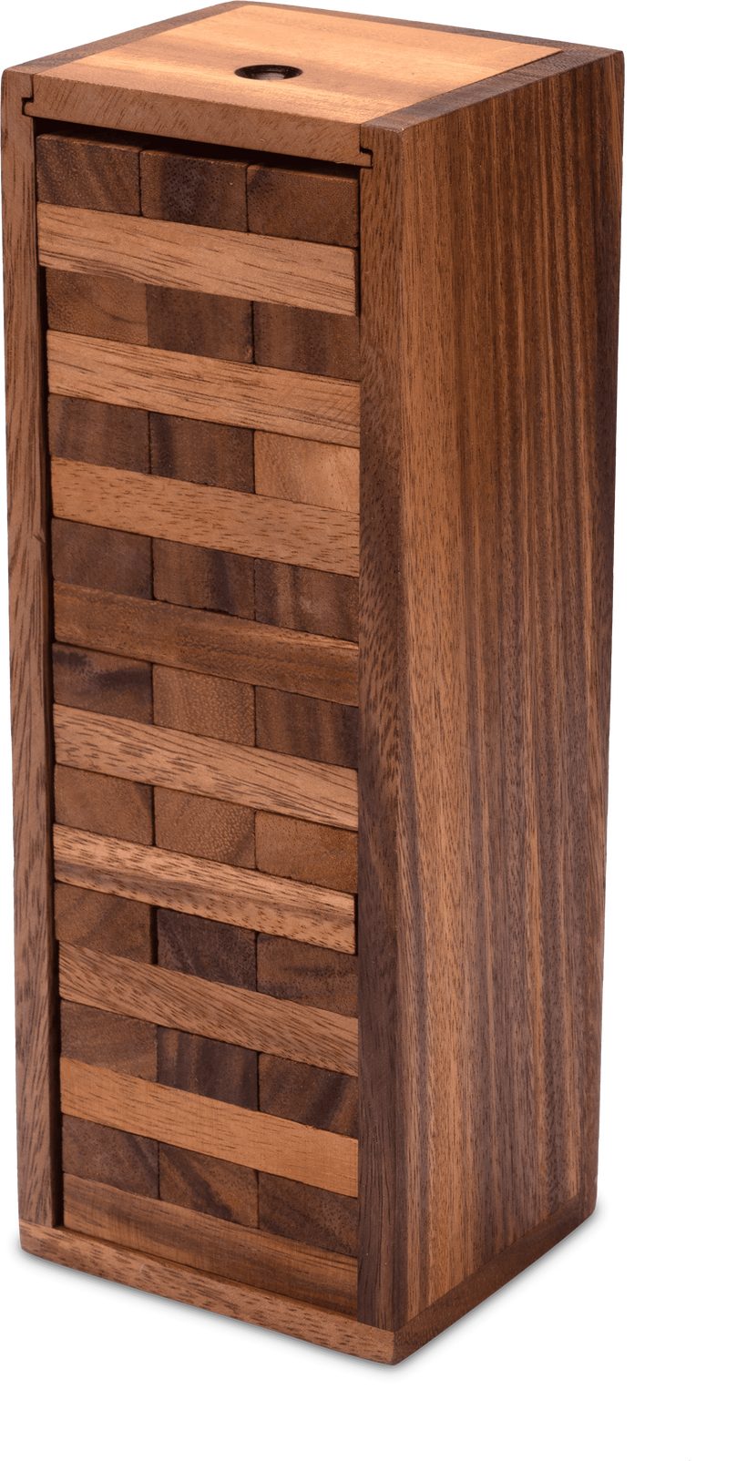 LOGOPLAY Spiel Wackel Turm Gr. L, Gesellschaftsspiel, Wackelturm Größe L das Geschicklichkeitsspiel aus edlem Holz für