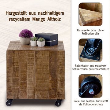 Casamia Beistelltisch Beistelltisch Couchtisch quadratisch 45x45x45 cm Blumentisch Quadro na