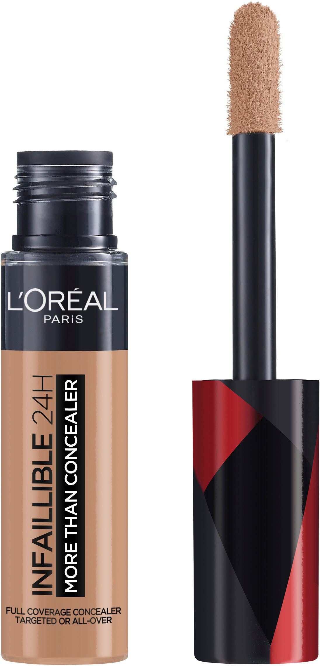 L'ORÉAL PARIS Concealer INFAILLIBLE 24h MORE THAN CONCEALER, hohe Deckkraft, Alleskönner: Abdecken, Auffrischen, Konturieren