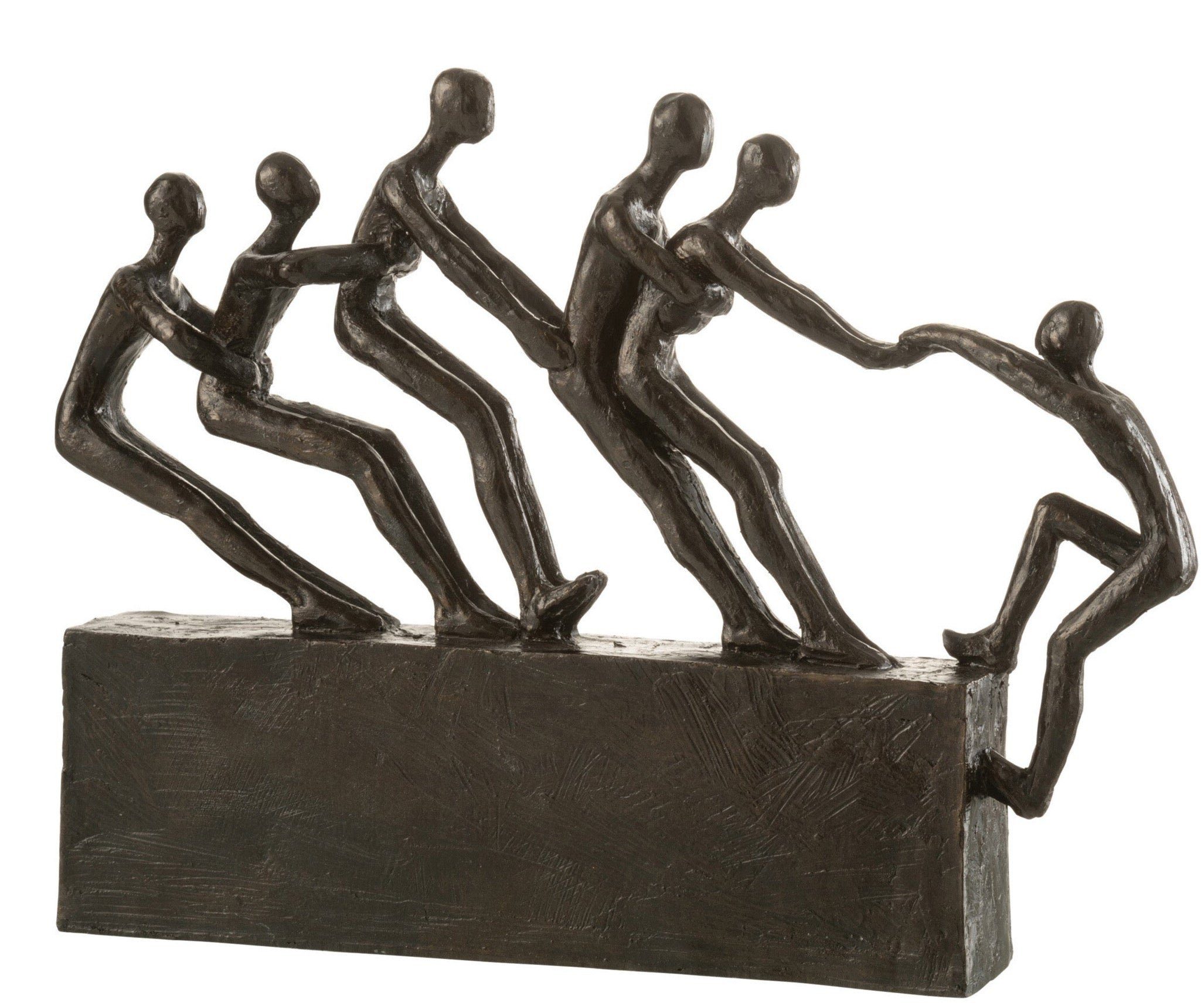 MF Skulptur freunde Dekorat Figur "Teamwork zusammen" Geschenkidee Dekoobjekt halten