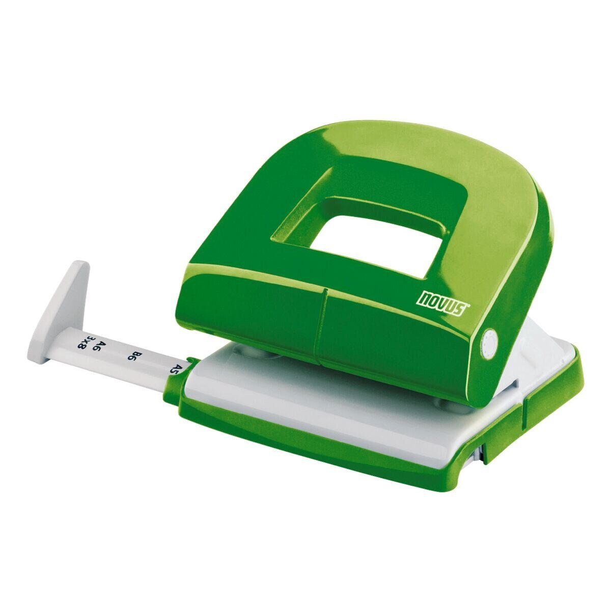 NOVUS Lochstanzer E216 fresh, 2-fach bis 16 Blatt, für A4, A5, A6, B5, B6, 8 x 8 x 8 cm