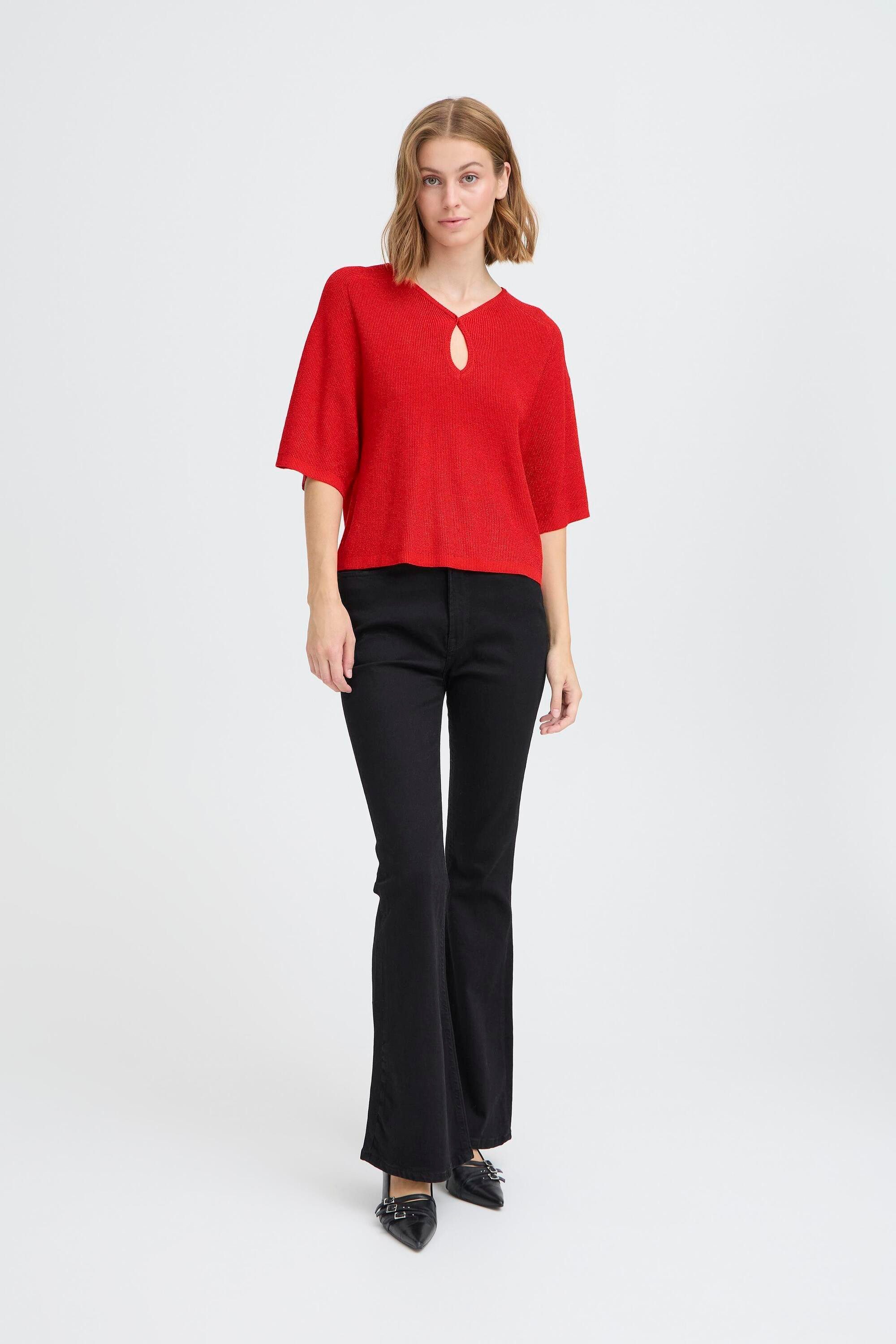 ICHI Strickpullover Kurzarm-Bluse IHCODY