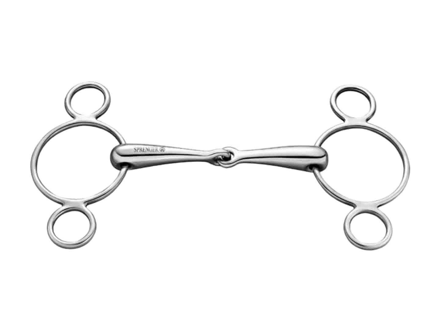 SPRENGER gebrochenes Gebiss 3-Ring Gebiss, einfach gebrochen, 18 mm