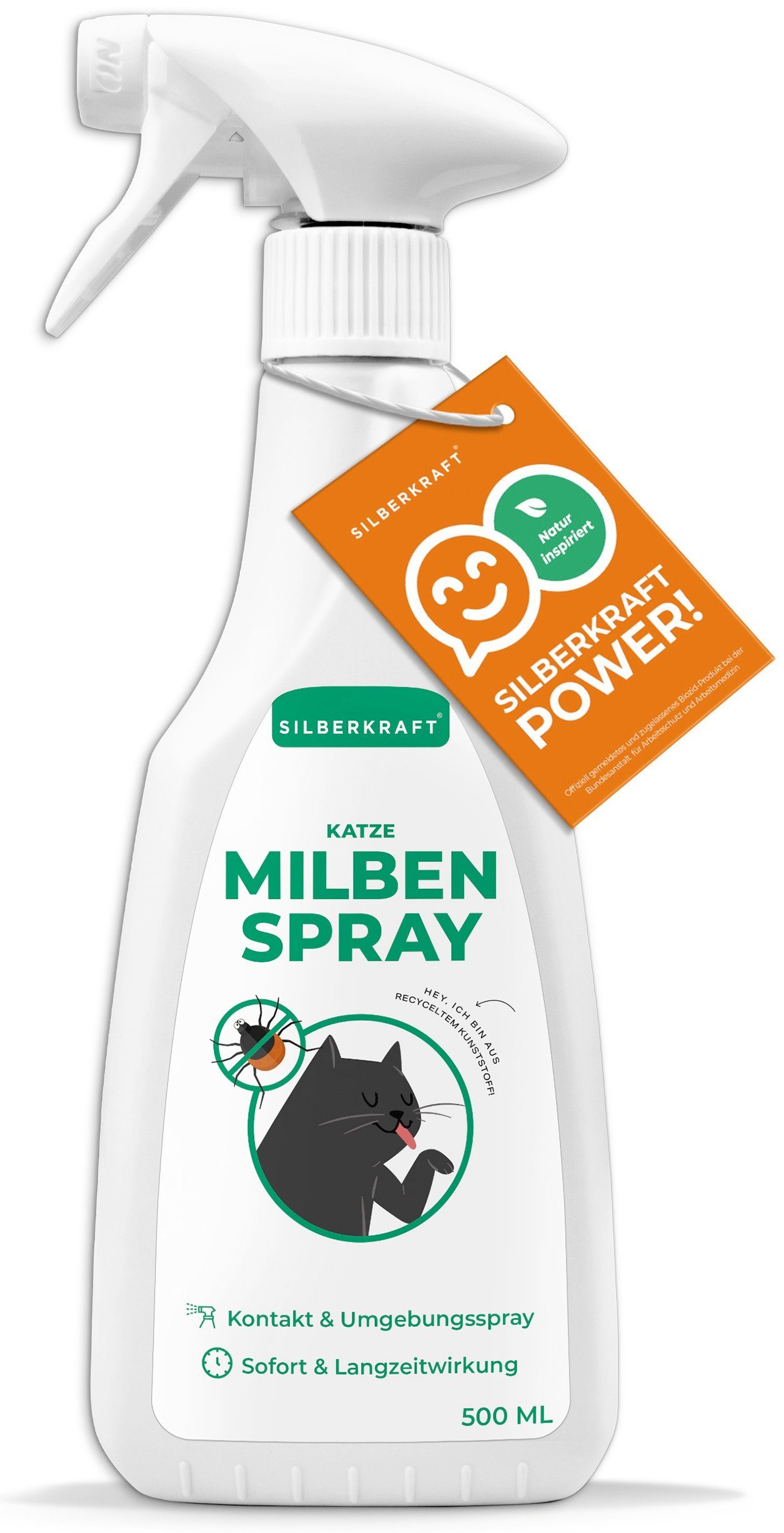 Silberkraft Insektenspray Milbenspray für Katzen, 500 ml, 1-St.