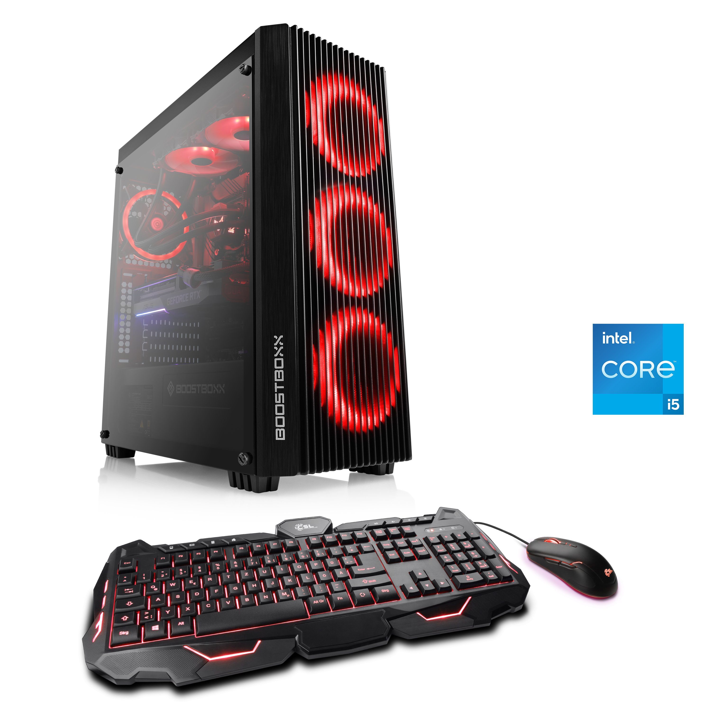 CSL HydroX V25110 Gaming-PC (Intel Core i5 12400F, NVIDIA GeForce RTX 3050, 16 GB RAM, 1000 GB SSD, Wasserkühlung)