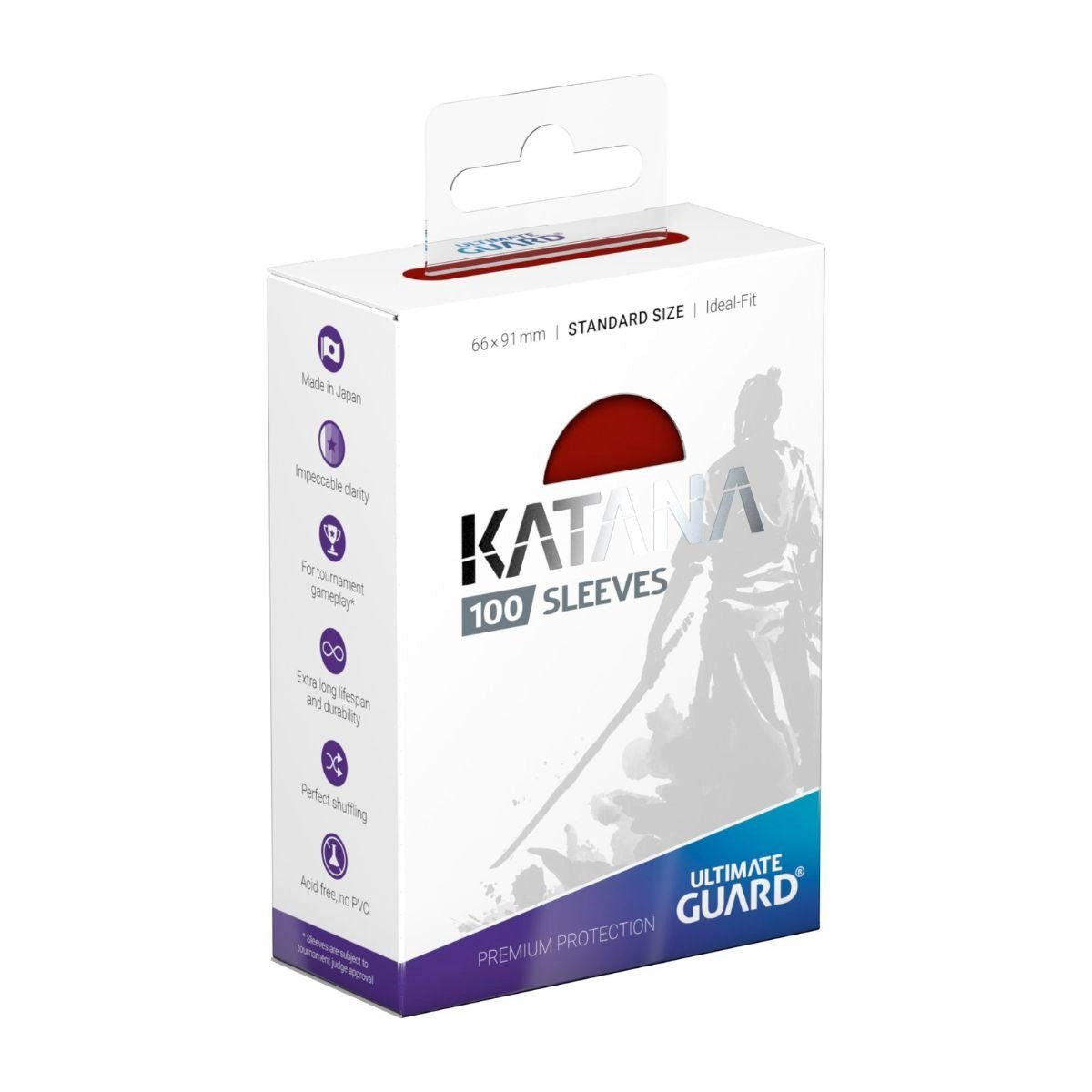 Sammelkarte Katana Sleeves Japanische Größe (60) Rot