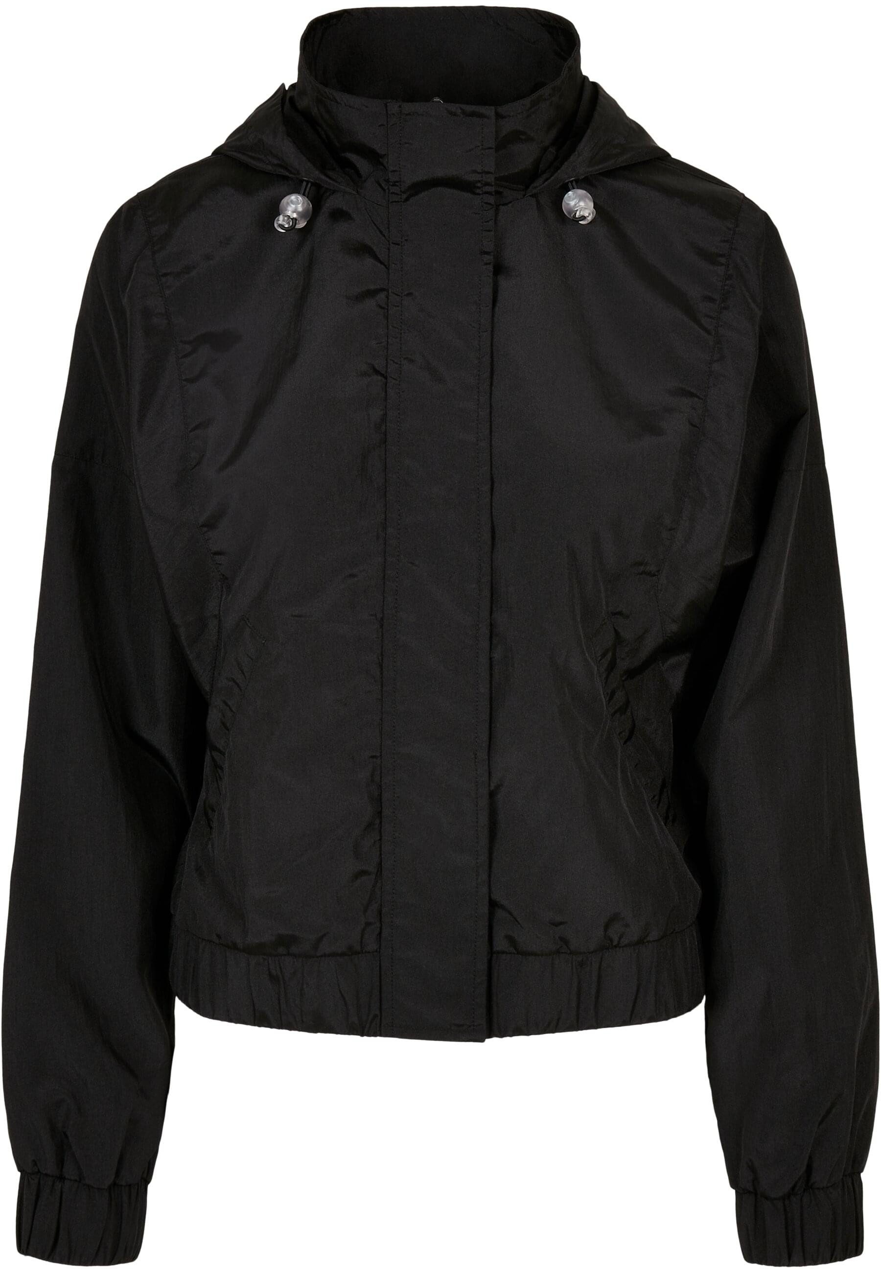 Allwetterjacke Urban Classics Damen Ladies Oversized Shiny Crinkle Nylon Jacket
