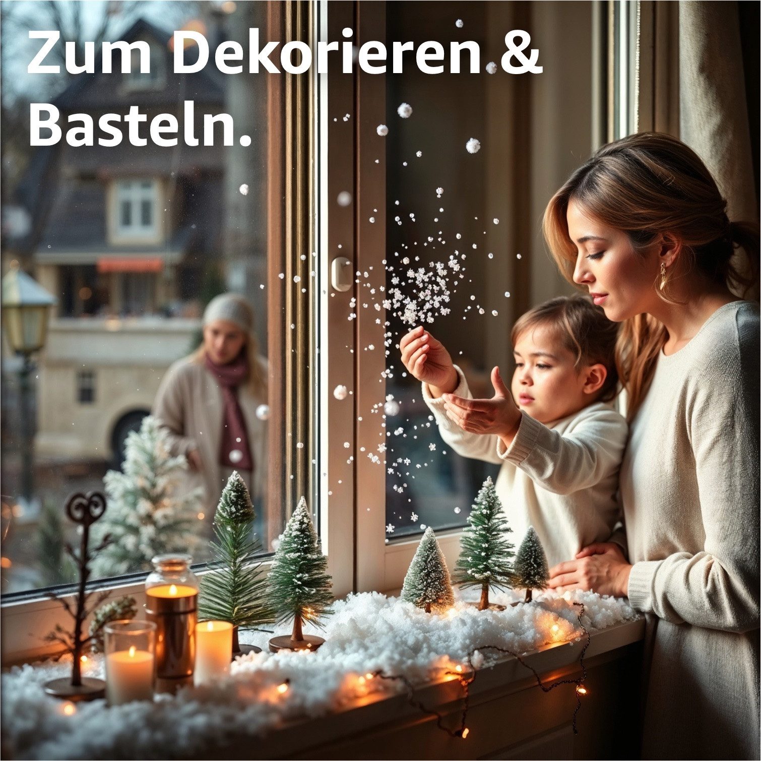 Weihnachtswunder® Streudeko Kunstschnee Dekoschnee weich ca. 1000 ml Schnee Weihnachten Deko, (Packung 1-tlg), weich / fluffig