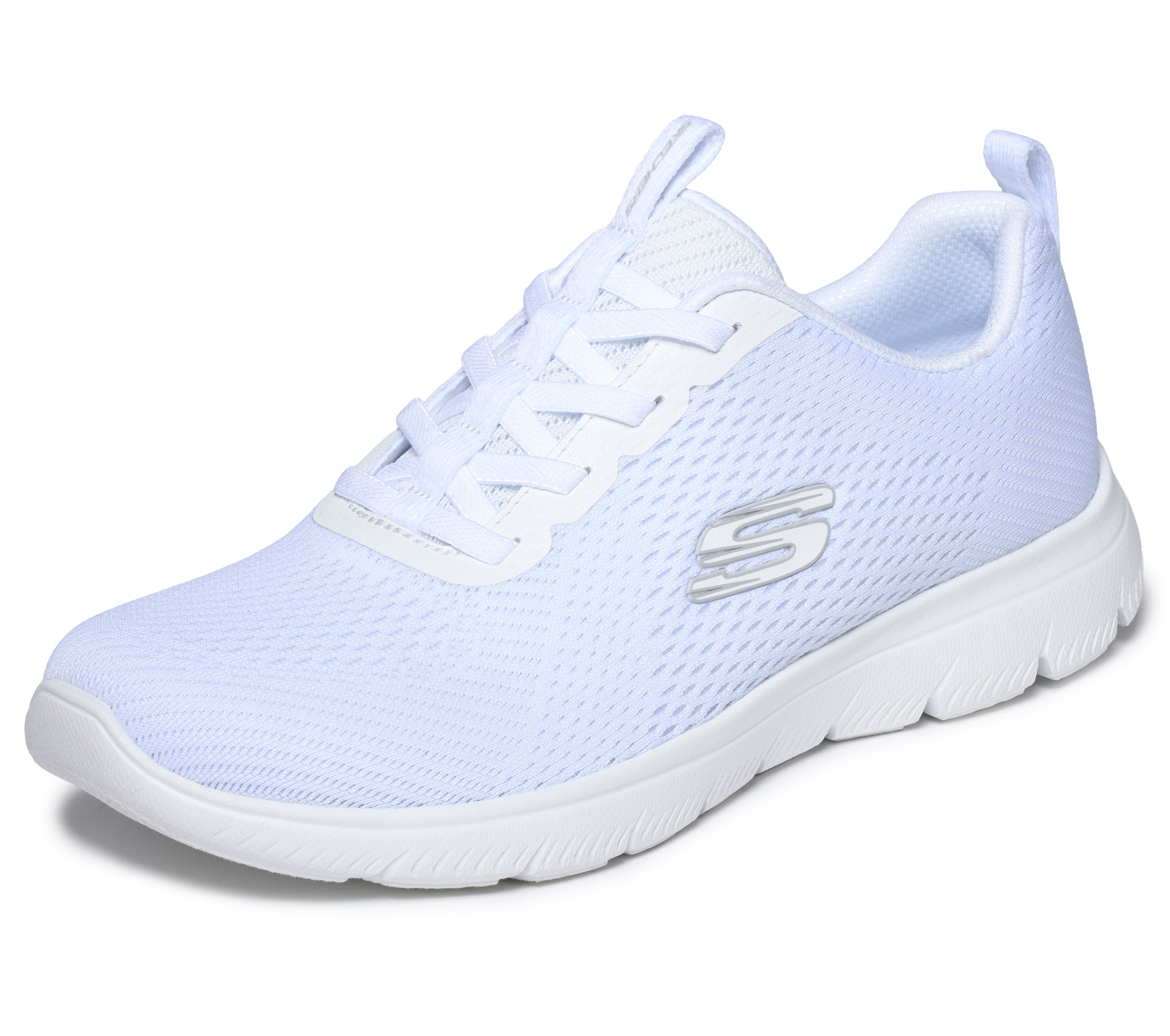 Skechers SUMMITS Slip-On Sneaker Schlupfschuh, Halbschuh, Freizeitschuh mit elastischen Schnürsenkeln