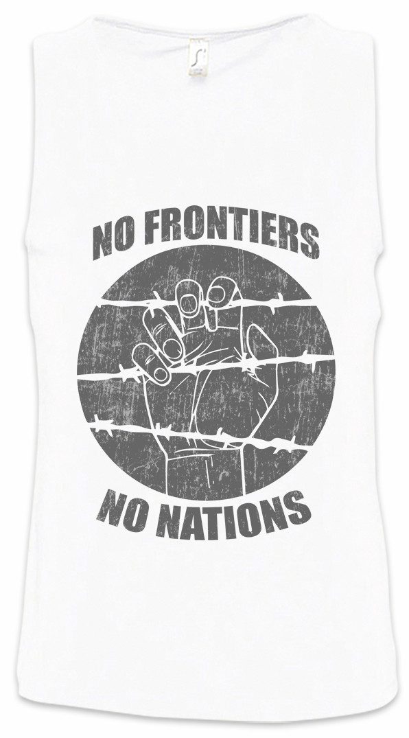 Urban Backwoods Tanktop No Frontiers No Nations Ärmelloses T-Shirt Ebony Lo günstig online kaufen