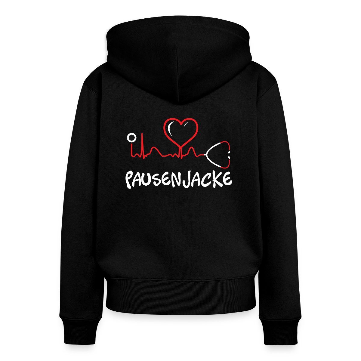Spreadshirt Hoodie Pausenjacke Herzschlag Krankenschwester Krankenhaus günstig online kaufen