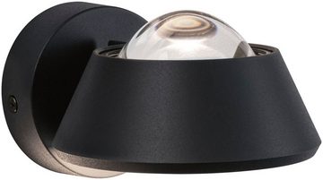 Paulmann LED Wandleuchte Sabik, LED fest integriert, Warmweiß, Sabik IP44 9 / 1x4W, LED-Modul