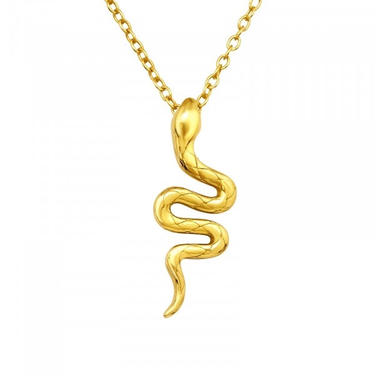 ALEXANDER YORK Kette mit Anhänger SCHLANGE in Gold, 2-tlg., 925 Sterling Si günstig online kaufen