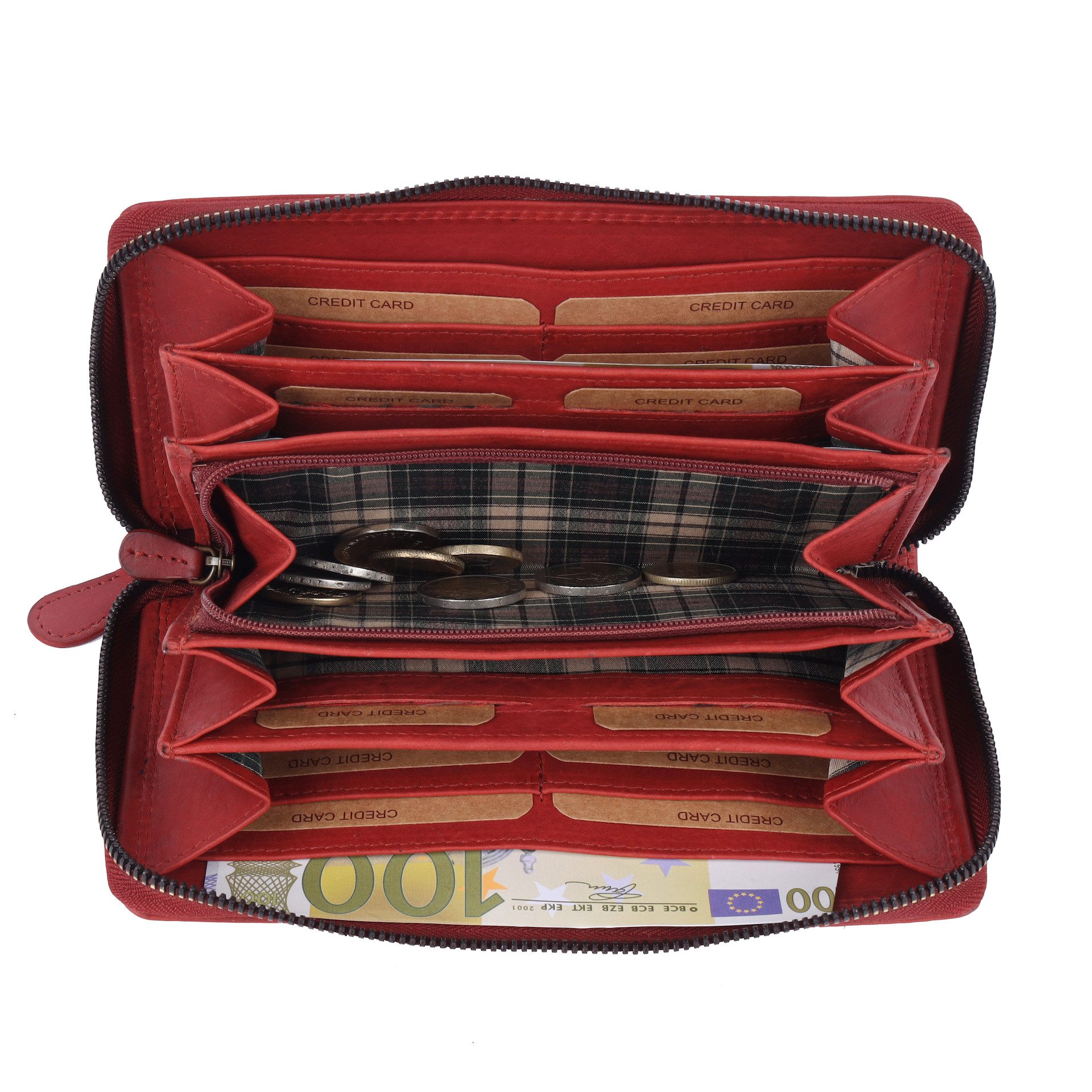 Benthill Geldbörse Groß Echt Leder XL Portemonnaie RFID viele Kartenfächer günstig online kaufen