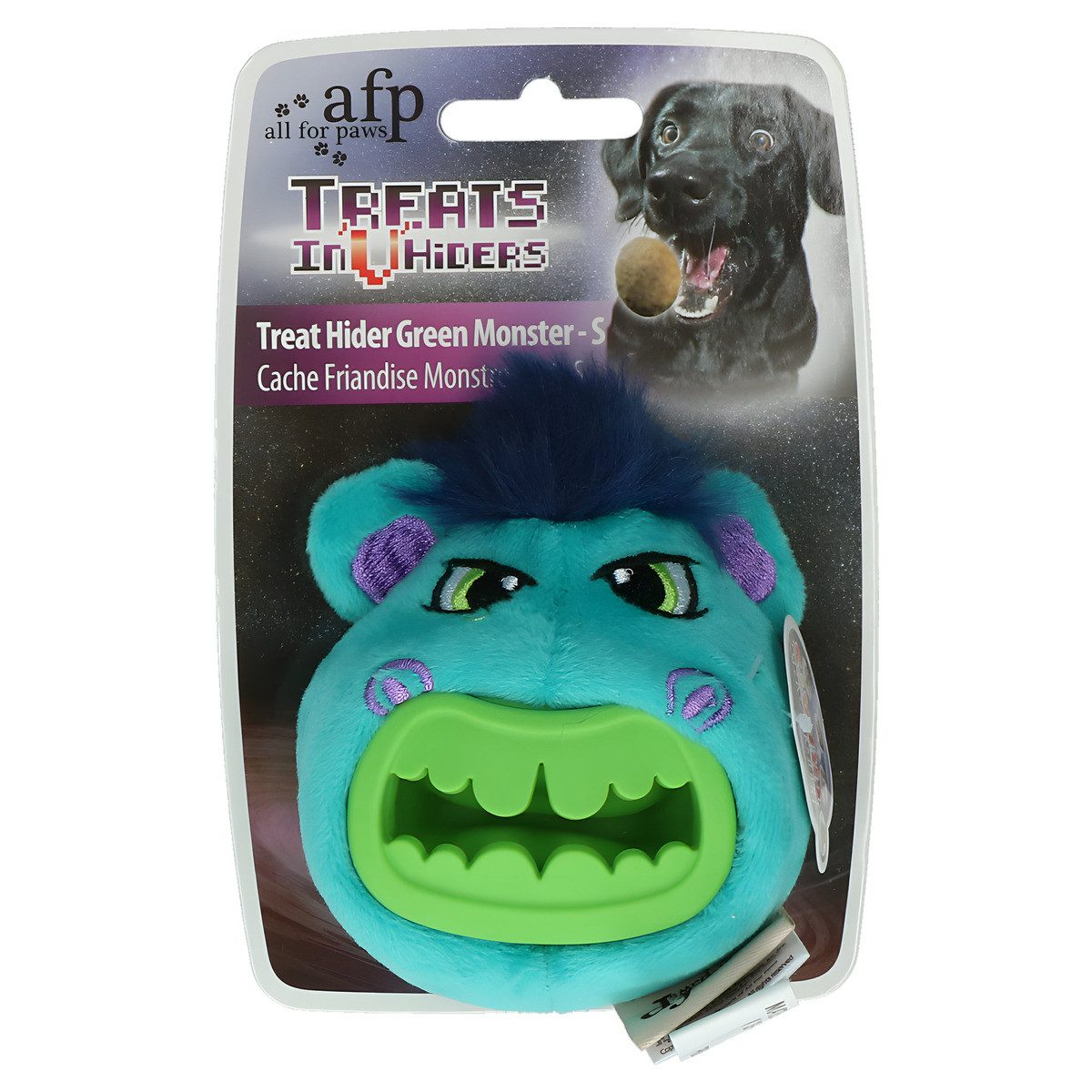 Tierkuscheltier Hundespielzeug Treat Hider grünes Monster