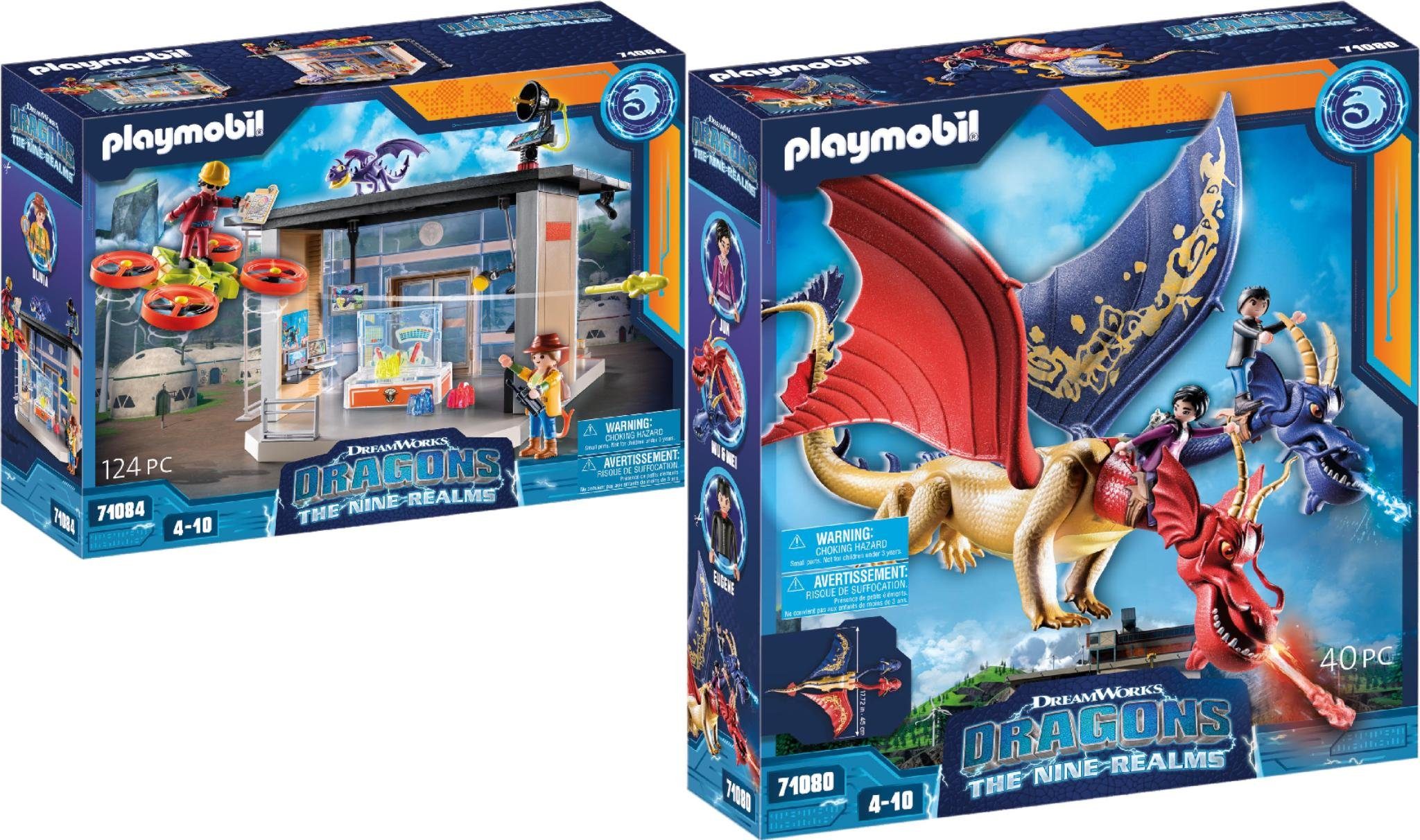 Playmobil® Konstruktions-Spielset 2er Set: 71084 Dragons: The Nine Realms  Icaris Lab