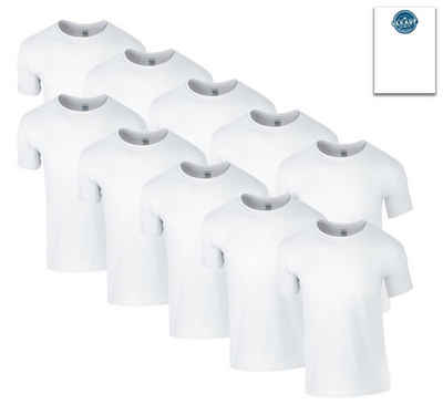Gildan T-Shirt 10er Футболки Softstyle M L XL XXL 3XL 4XL 5XL Shirt & GRATIS Block (10er-Pack)