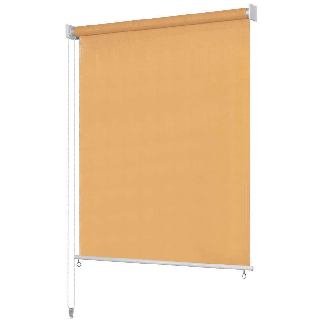 vidaXL Jalousie 140 x 230 cm Außenrollo 140x230 cm Beige Outdoor Terrasse Sichtschutz