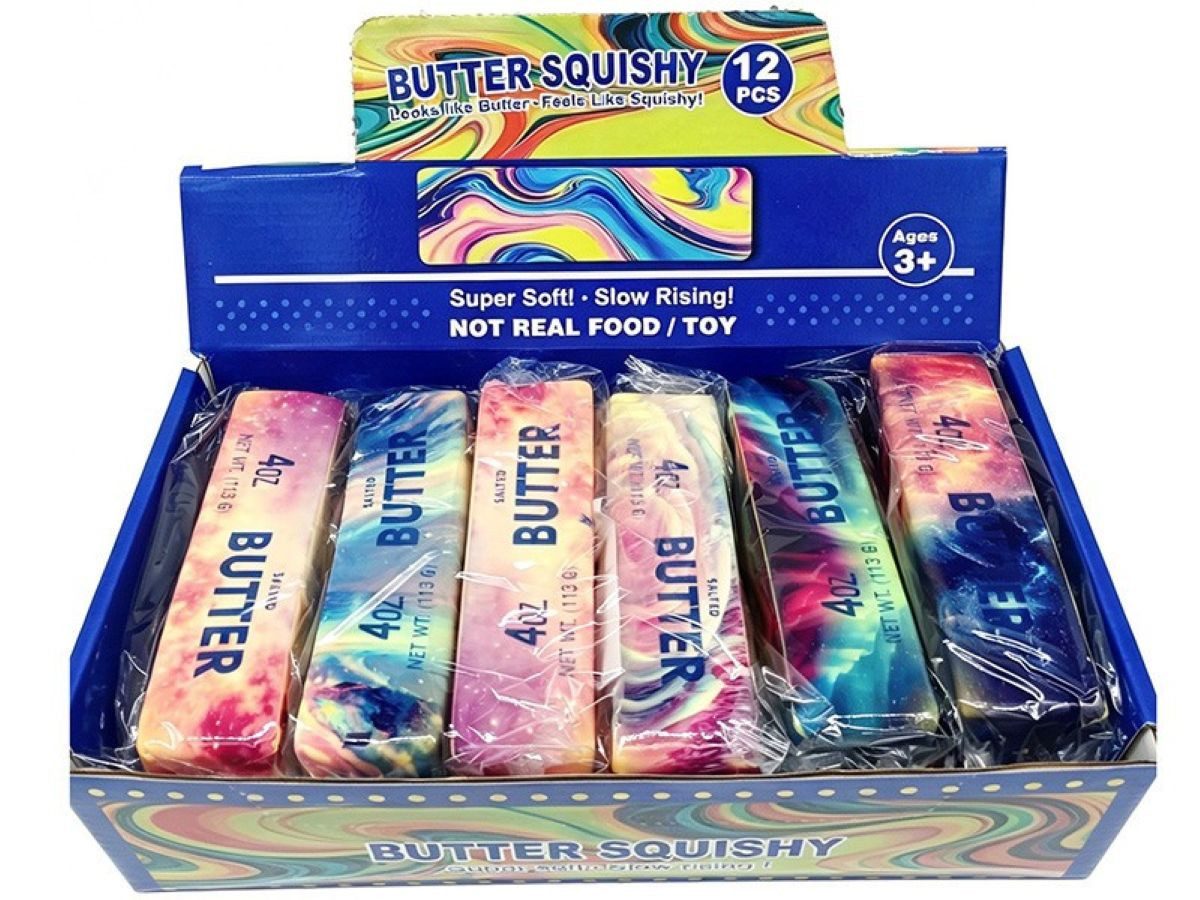 meytrade Knete Squishy Butter bunt Galaxie super soft für Kinder & Ersachsene, Neuheit Sommer 2026