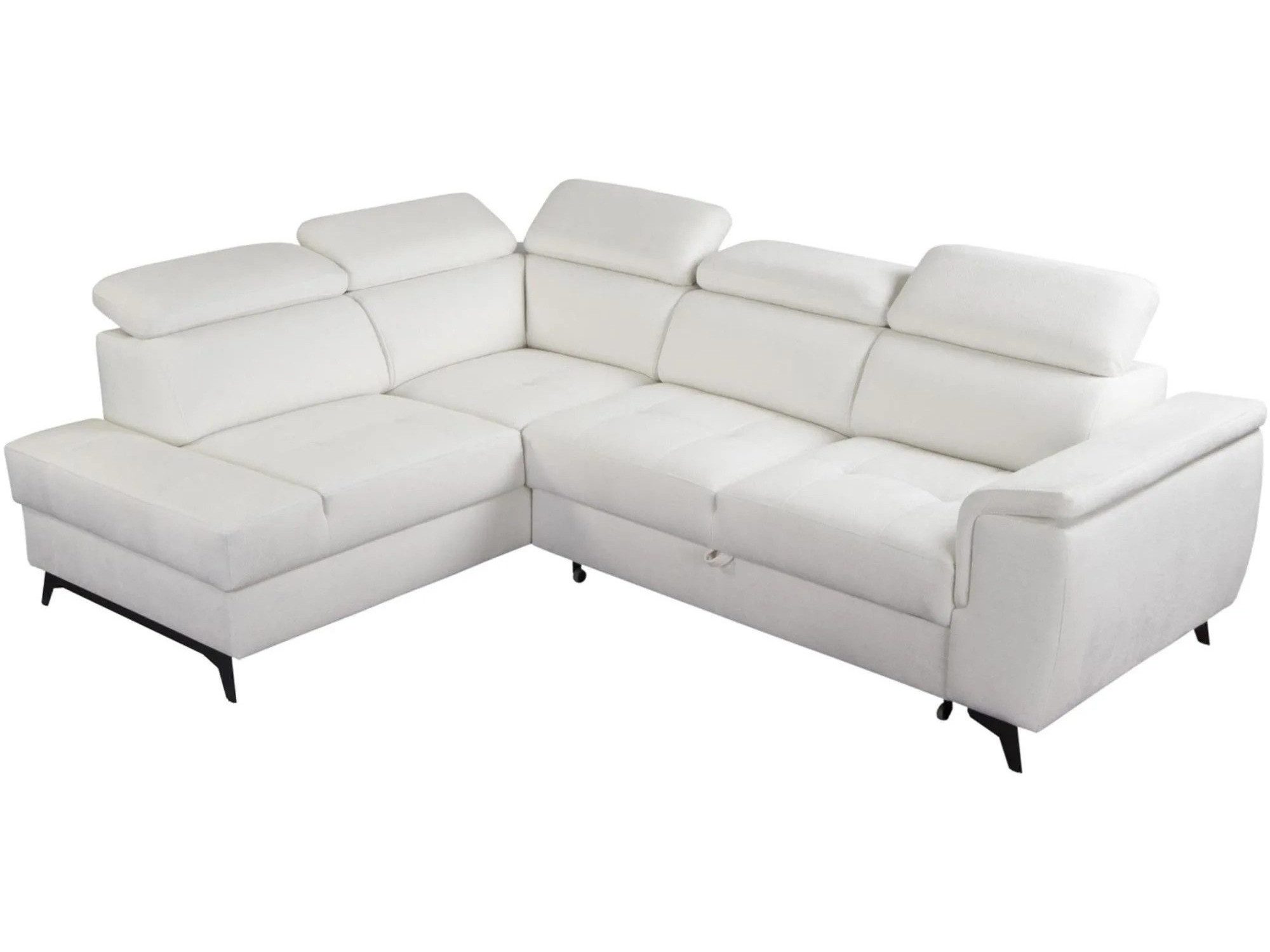 Beautysofa Ecksofa ATLAS L, Designersofa, verstellbare Kopfstützen, Schlaffunktion, Die Lieferung beinhaltet die Lieferung in die Wohnung