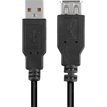 Sharkoon USB 2.0 Verlängerungskabel, USB-A Stecker > USB-A Buchse USB-Kabel