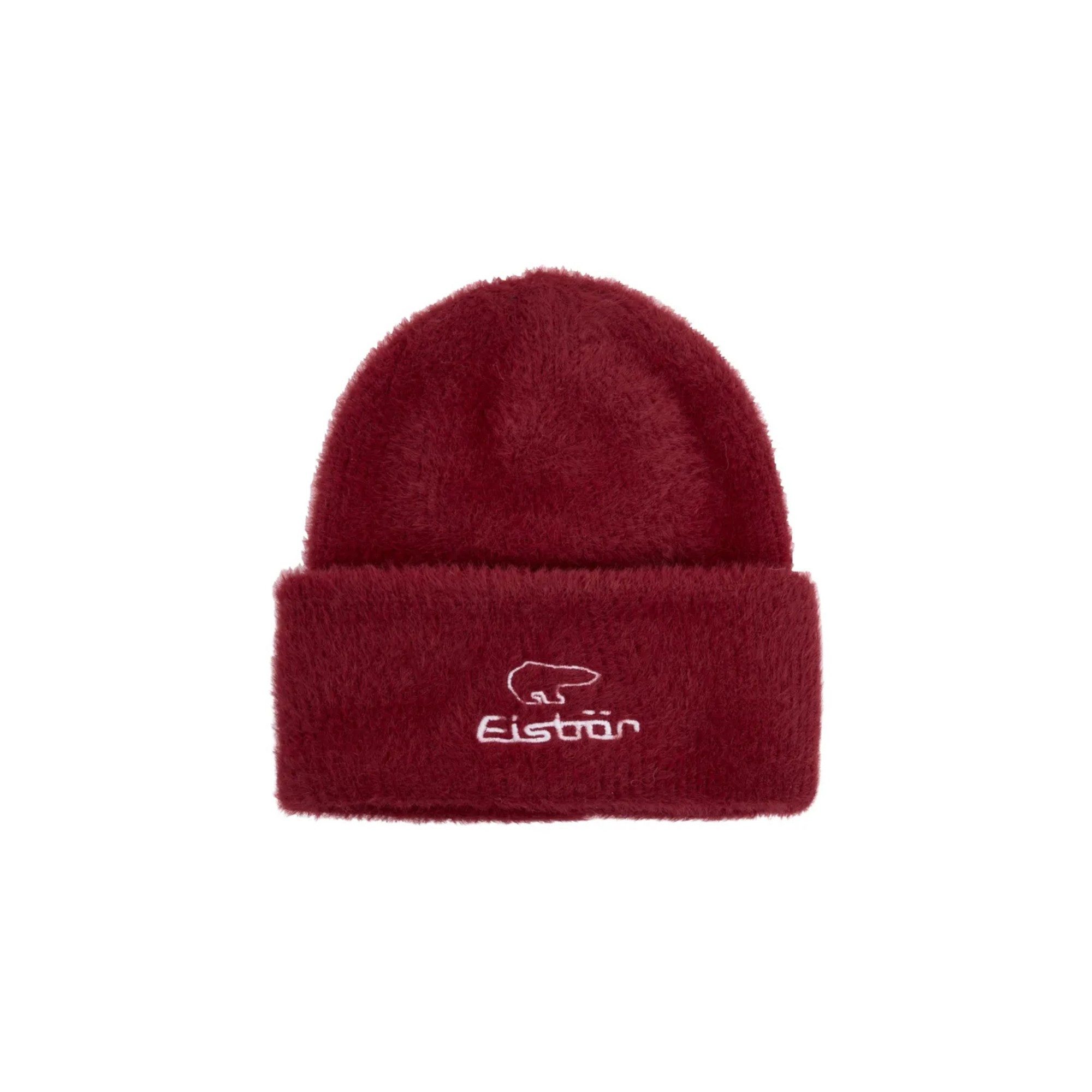 Eisbär Beanie Wintermütze Mana - Flauschige Textur - Damen burgundrot - 1 Stück