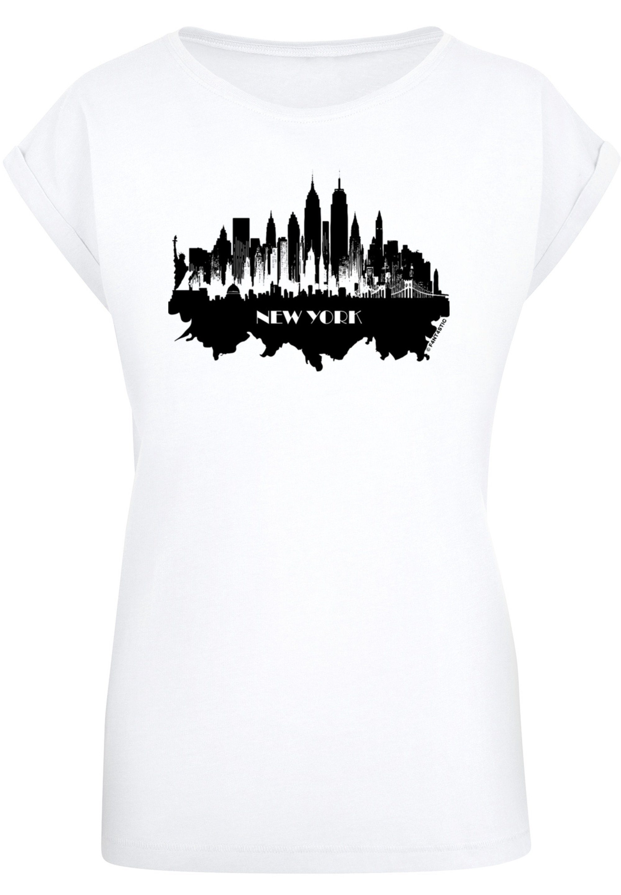 Collection T-Shirt skyline Cities F4NT4STIC - weiß Print York New