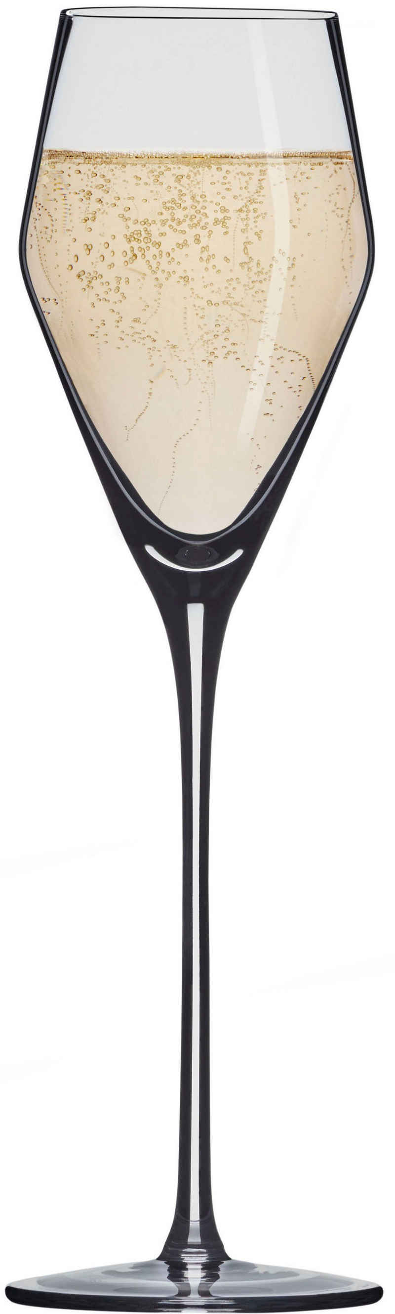 SABATIER International Champagnerglas, Kristallglas, mundgeblasen, 200 ml, 2er Set