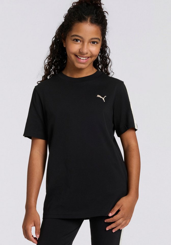 PUMA T-Shirt ESS TAPE TEE G Regular Fit, Kurzarm, für vielseitige Aktivitäten, aus Baumwolle