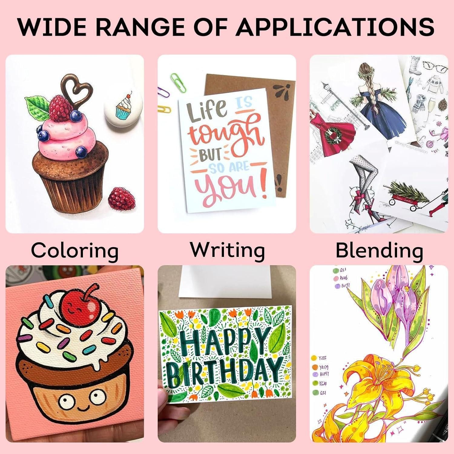 colpart Marker 168 Farben Alkohol Filzstifte Set für Manga Malerei Zeichnung