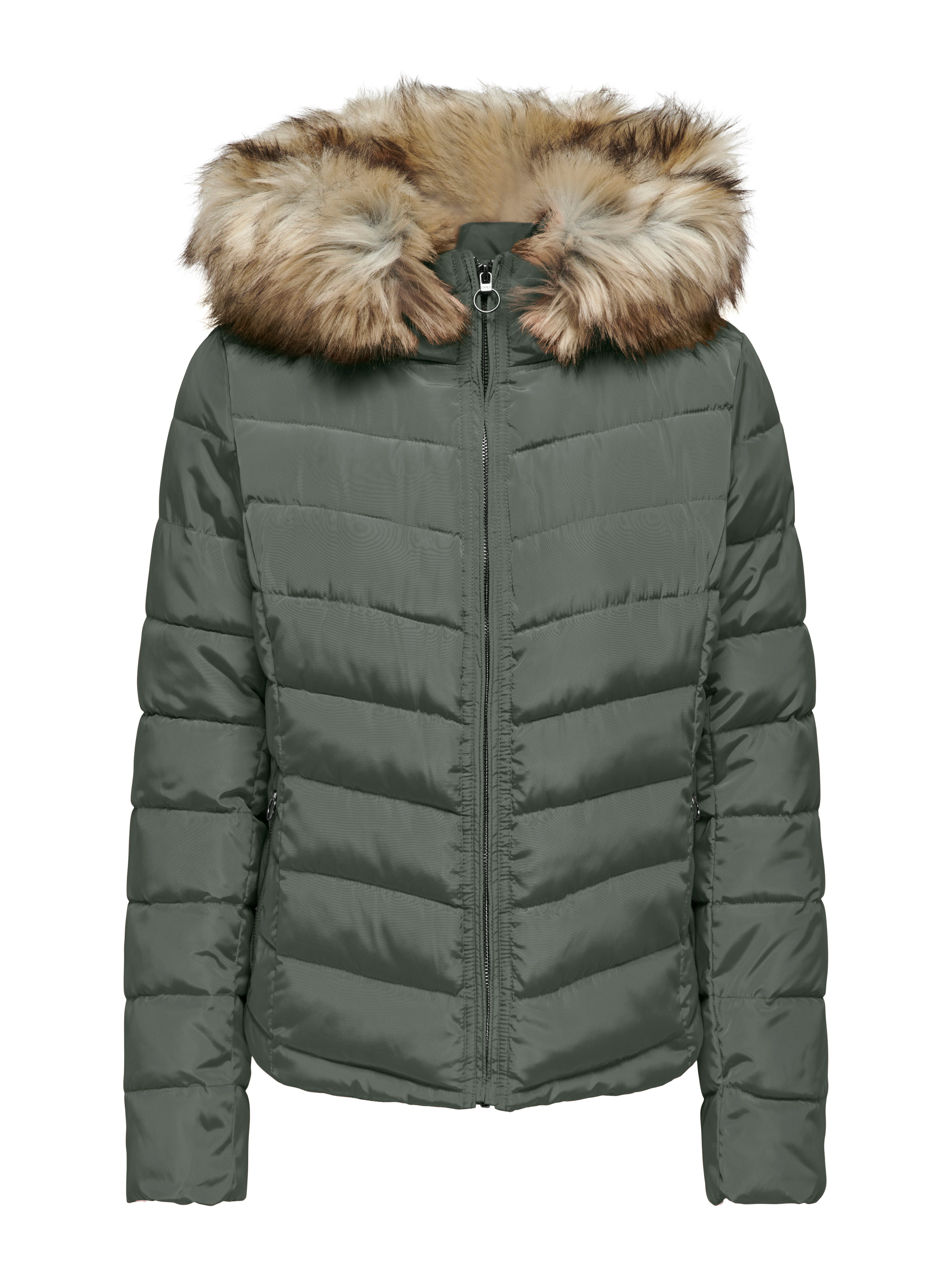 ONLY Steppjacke ONLELLAN QUILTED HOOD JACKET CC OTW Kunstfaser