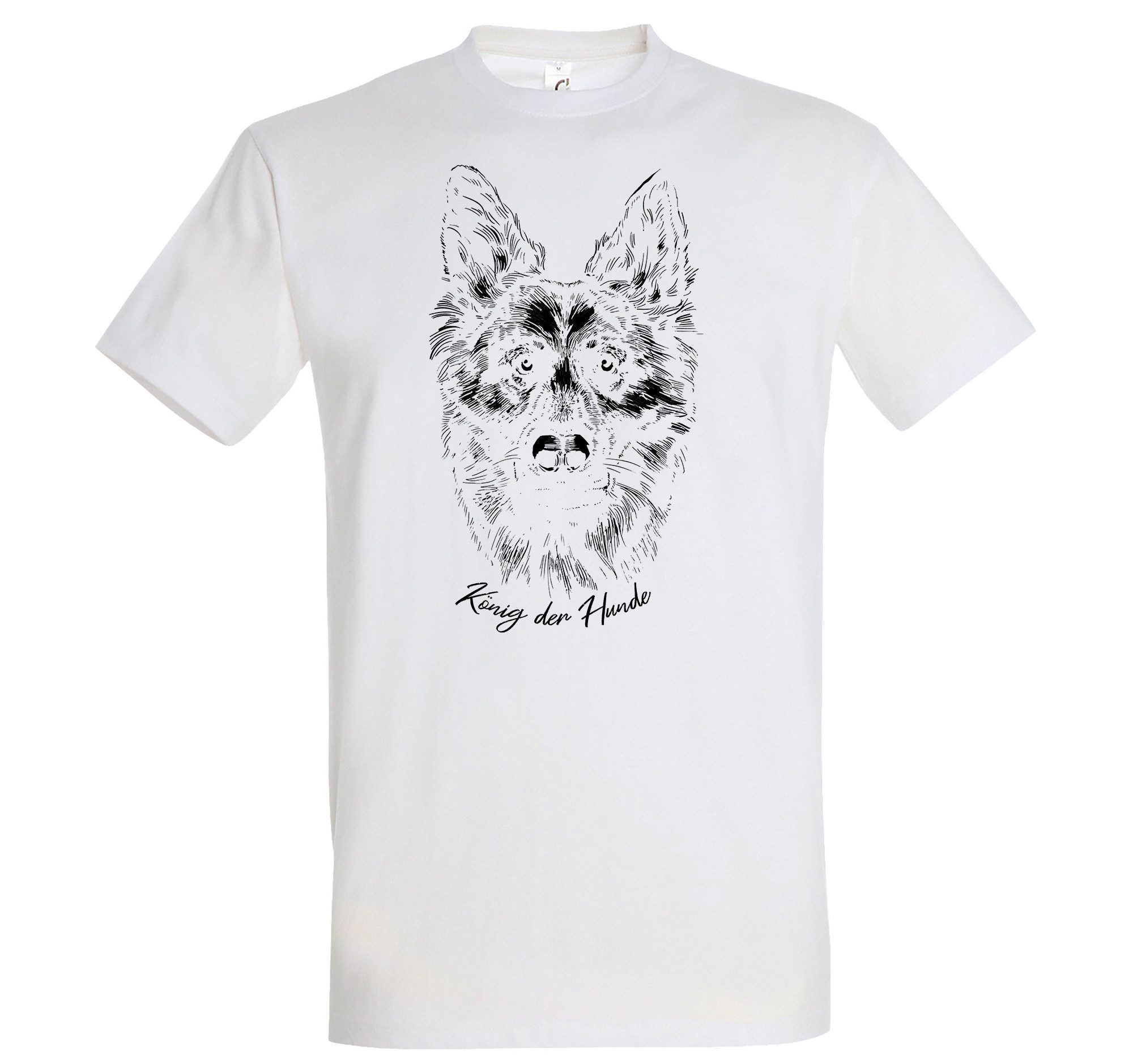 Print-Shirt König der Hunde Herren T-Shirt