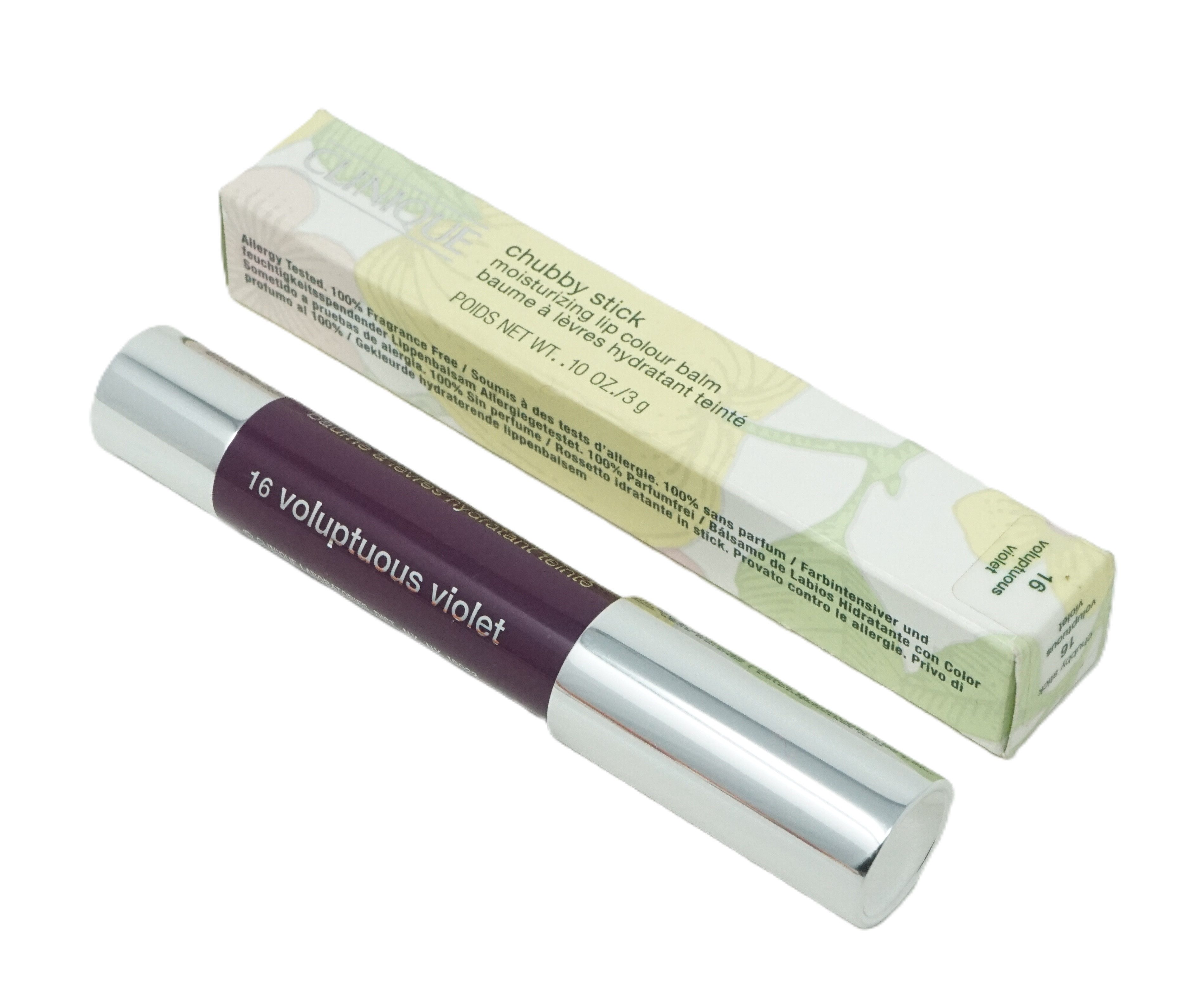 CLINIQUE Lidschatten Clinique Chubby Shadow Lidschatten Stick 16 Voluptuous Violet 3g